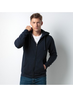 Plain Klassic hooded zipped jacket Superwash® 60° long sleeve Kustom Kit 280 GSM